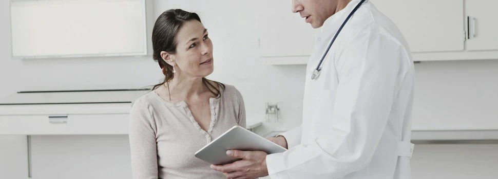 kobieta na&nbsp;wizycie lekarskiej